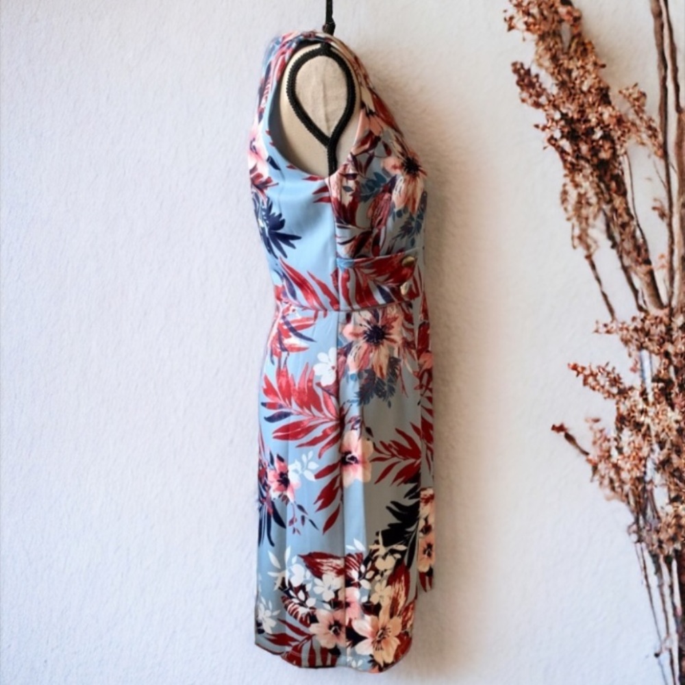 ENFOCUS Studio Blue Floral Sleeveless Dress - Picture 7 of 14